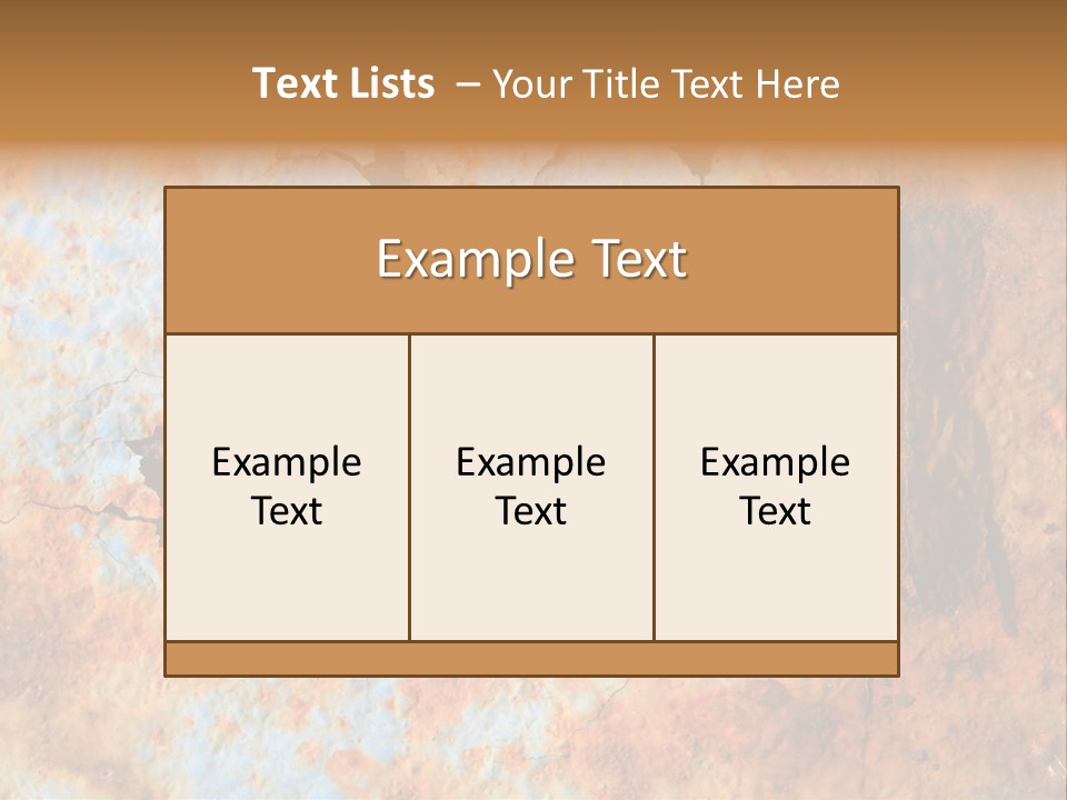 Material Rust Aged PowerPoint Template