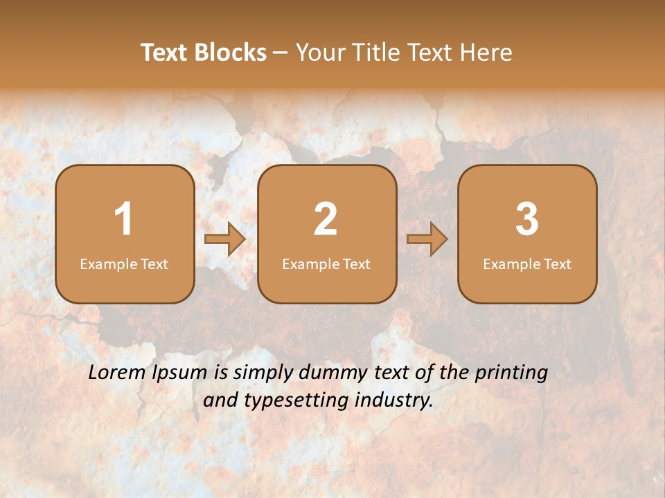 Material Rust Aged PowerPoint Template