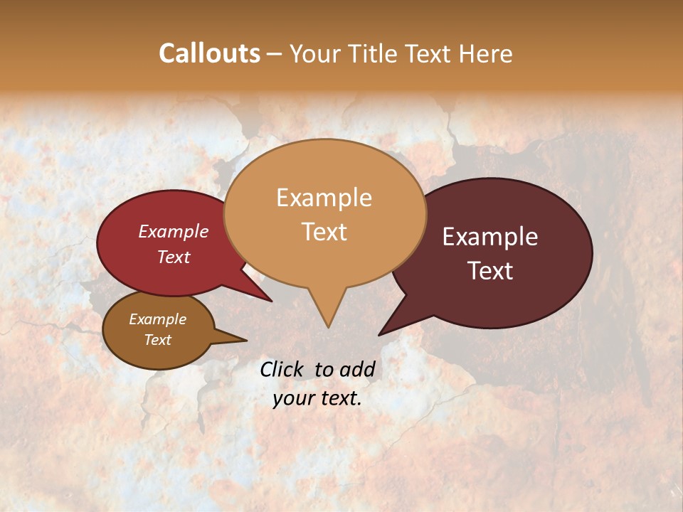 Material Rust Aged PowerPoint Template