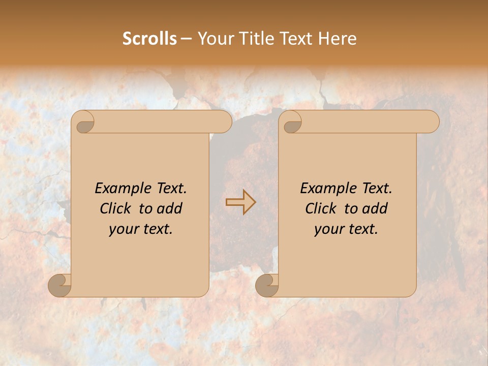 Material Rust Aged PowerPoint Template