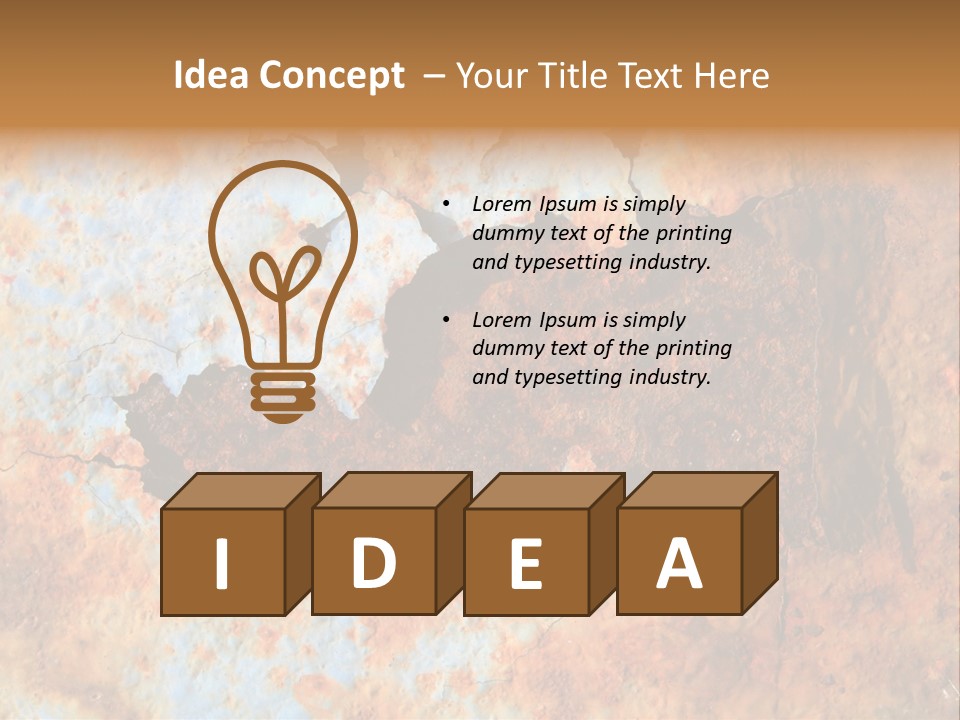 Material Rust Aged PowerPoint Template