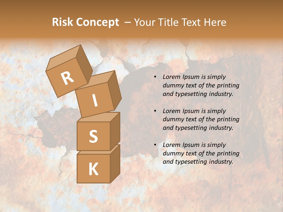 Material Rust Aged PowerPoint Template