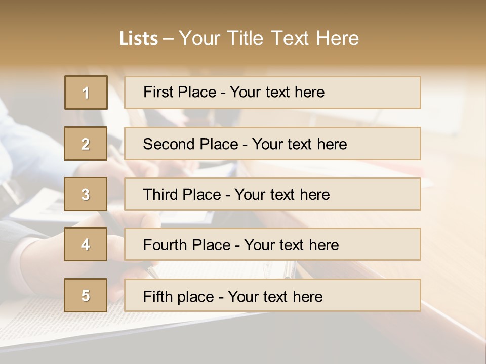 Report Holding Plan PowerPoint Template