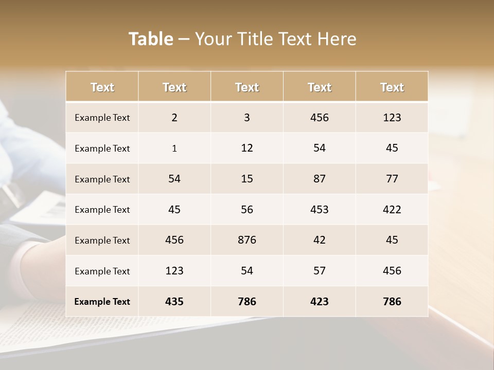 Report Holding Plan PowerPoint Template