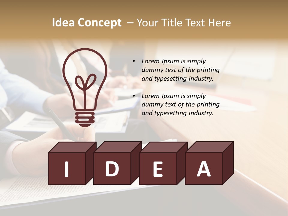 Report Holding Plan PowerPoint Template