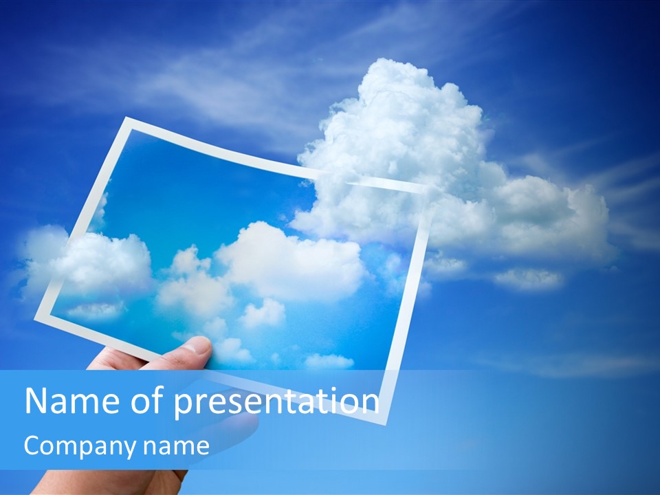 Holding Picture Fresh PowerPoint Template