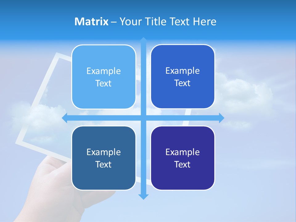Holding Picture Fresh PowerPoint Template