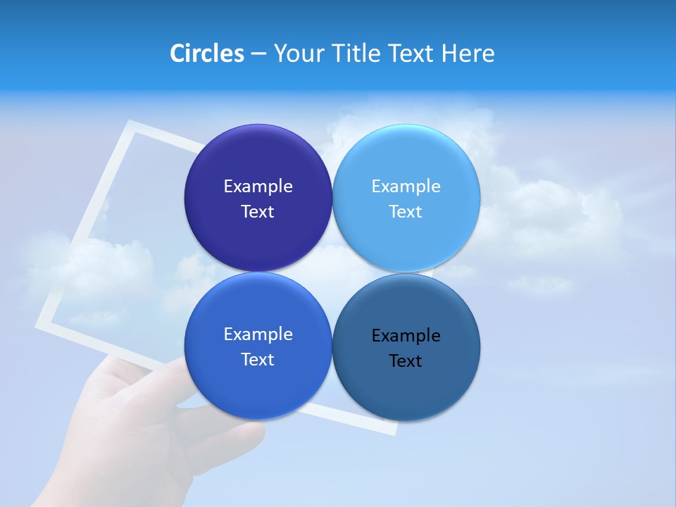 Holding Picture Fresh PowerPoint Template