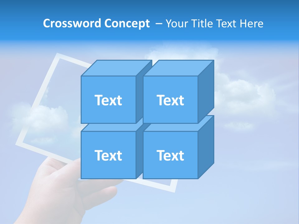 Holding Picture Fresh PowerPoint Template
