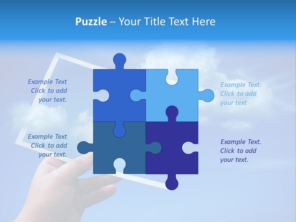 Holding Picture Fresh PowerPoint Template