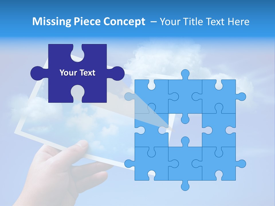 Holding Picture Fresh PowerPoint Template