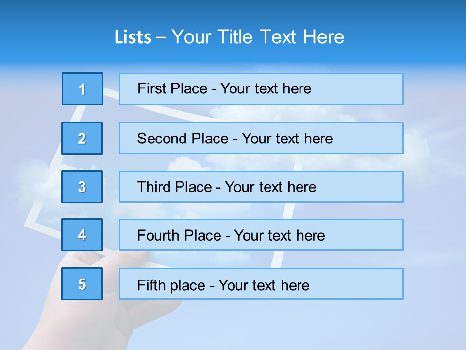 Holding Picture Fresh PowerPoint Template