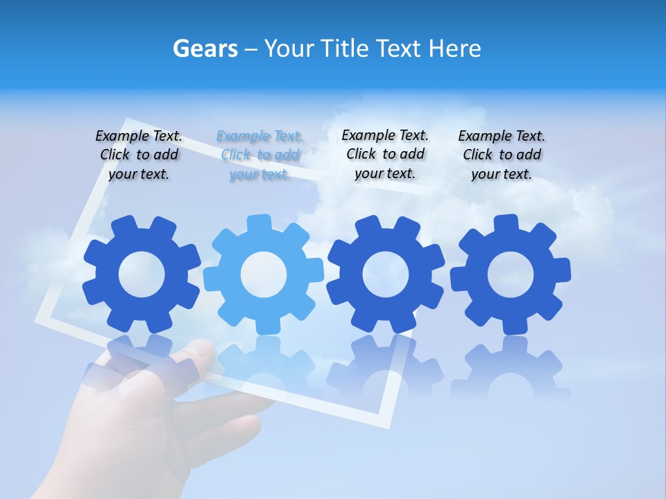 Holding Picture Fresh PowerPoint Template