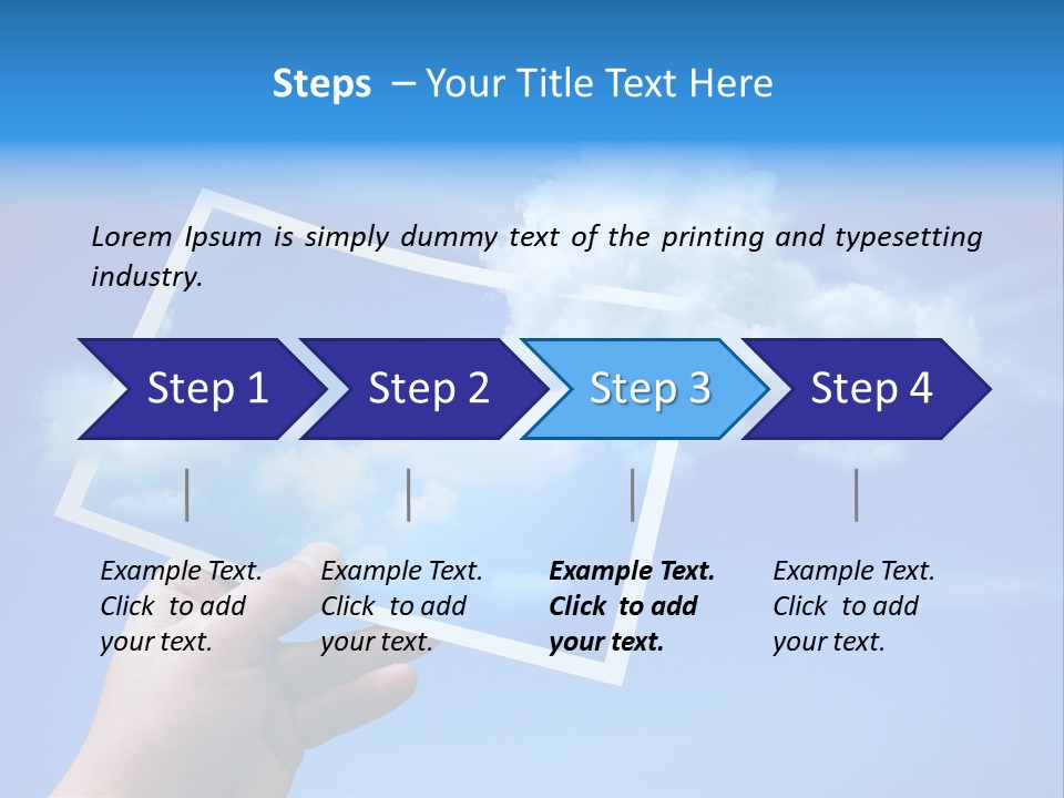 Holding Picture Fresh PowerPoint Template