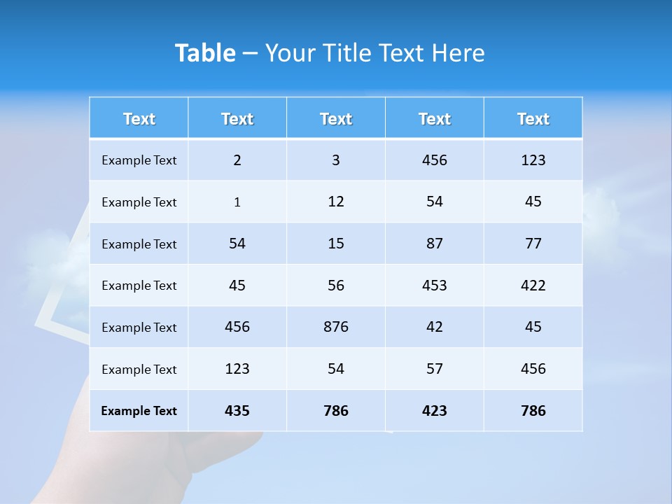 Holding Picture Fresh PowerPoint Template