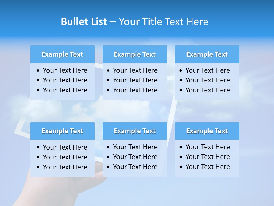 Holding Picture Fresh PowerPoint Template