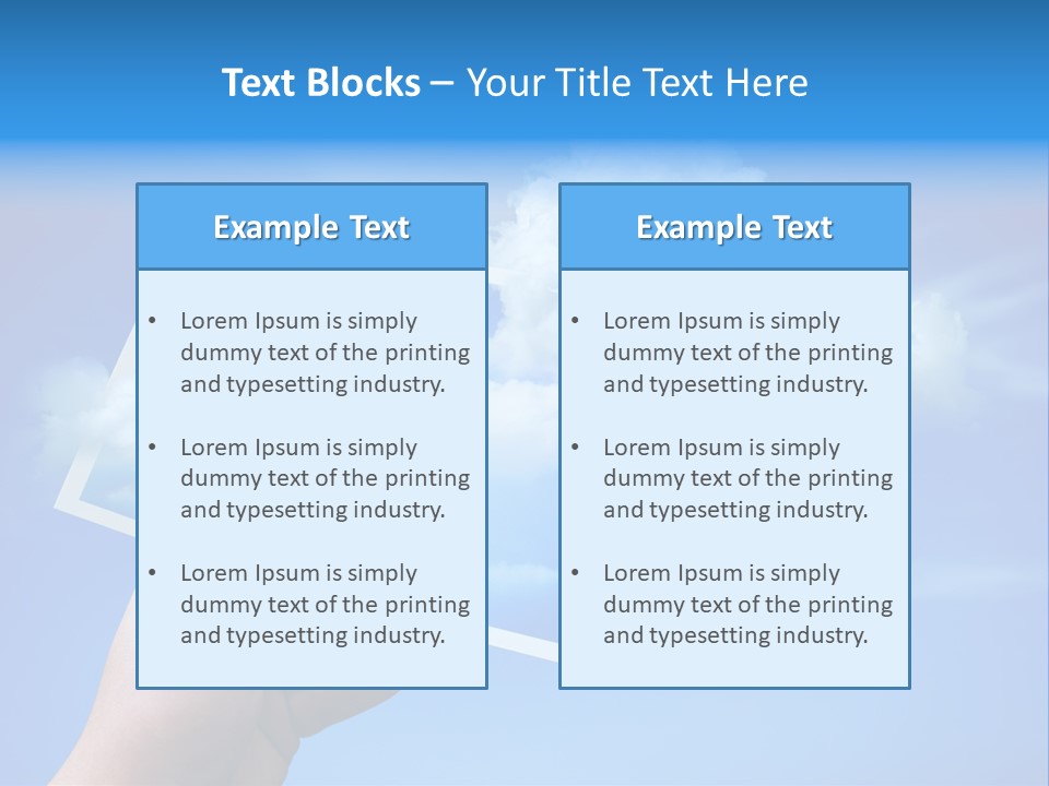 Holding Picture Fresh PowerPoint Template
