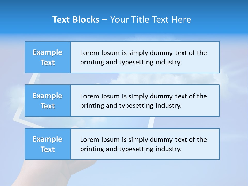 Holding Picture Fresh PowerPoint Template