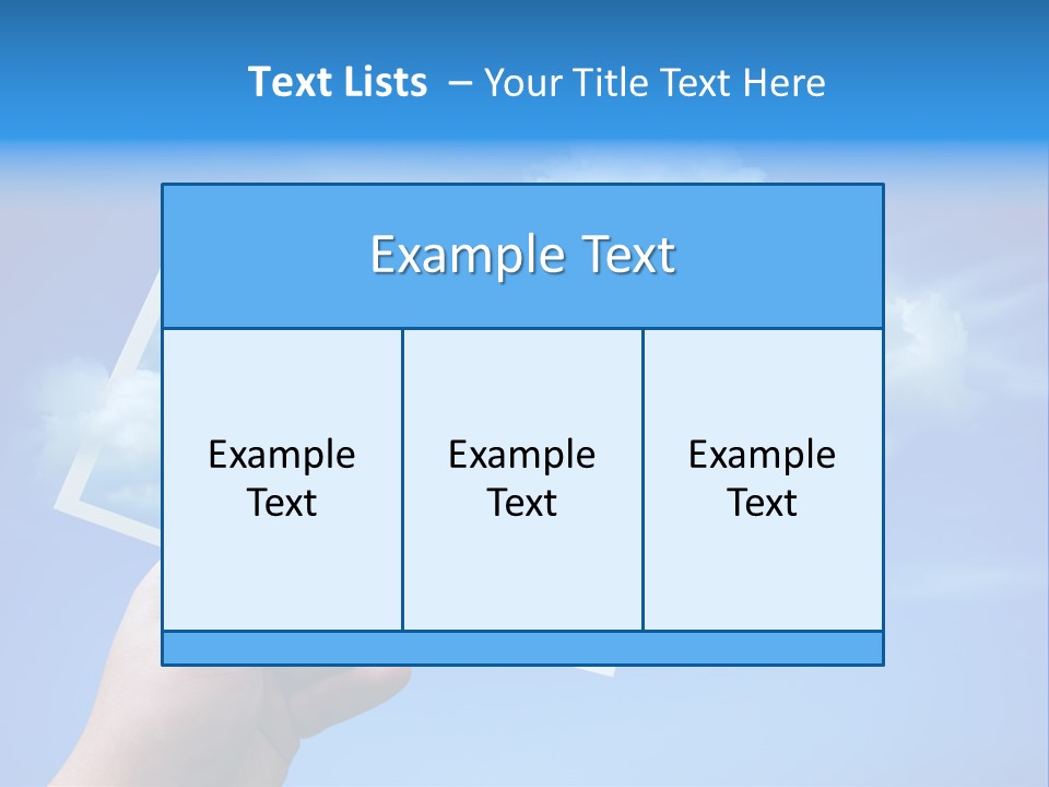 Holding Picture Fresh PowerPoint Template