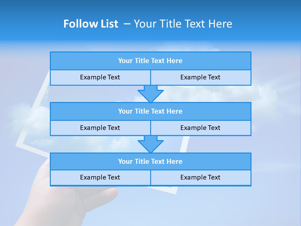 Holding Picture Fresh PowerPoint Template