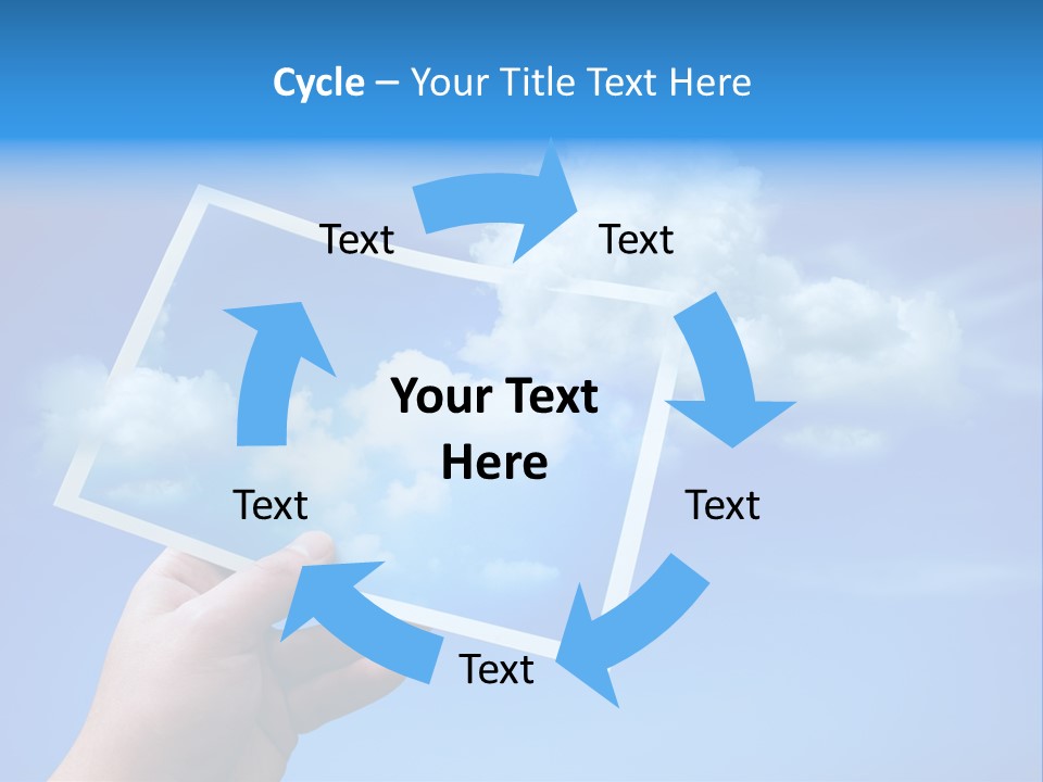 Holding Picture Fresh PowerPoint Template