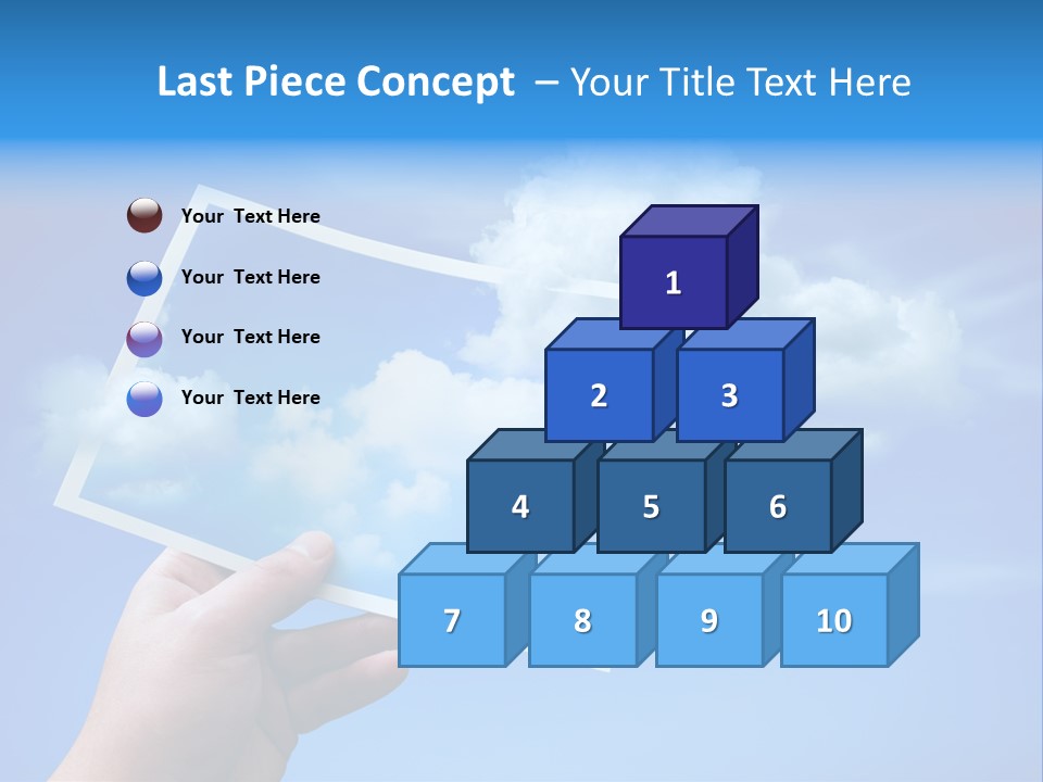 Holding Picture Fresh PowerPoint Template