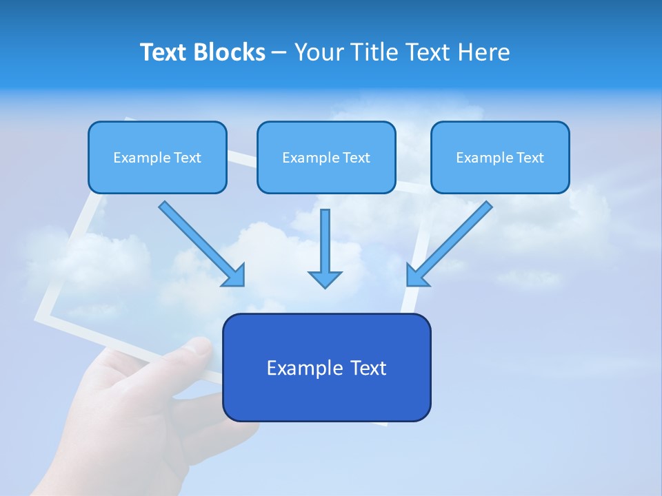 Holding Picture Fresh PowerPoint Template