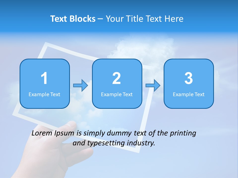 Holding Picture Fresh PowerPoint Template