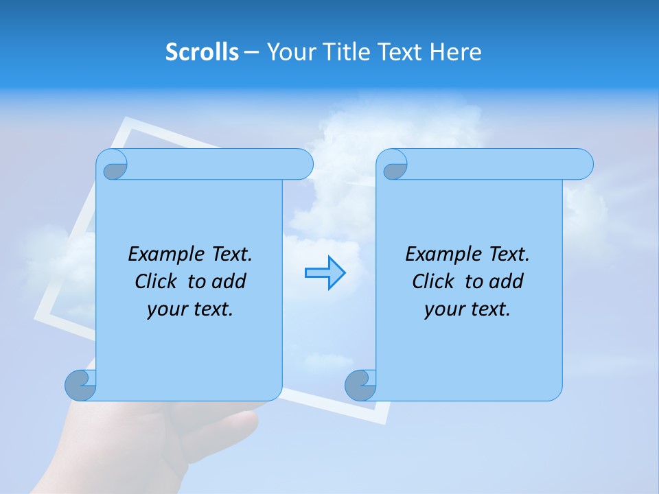 Holding Picture Fresh PowerPoint Template