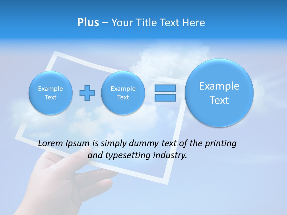 Holding Picture Fresh PowerPoint Template