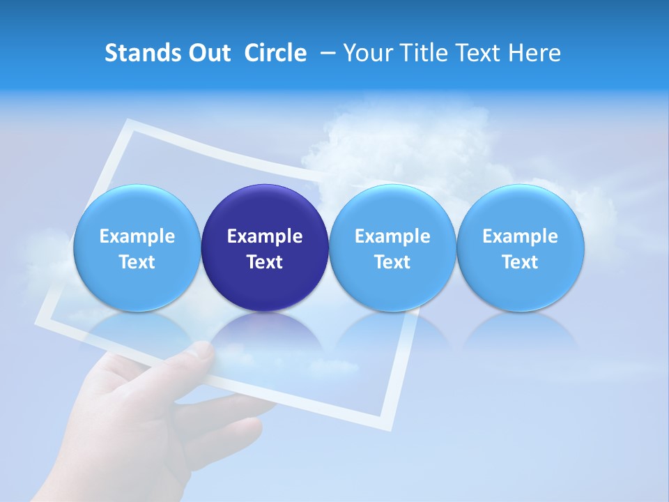 Holding Picture Fresh PowerPoint Template