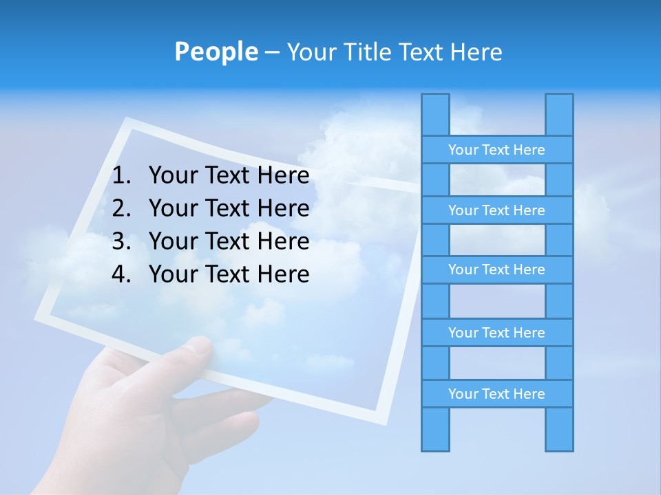 Holding Picture Fresh PowerPoint Template