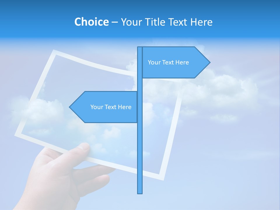 Holding Picture Fresh PowerPoint Template