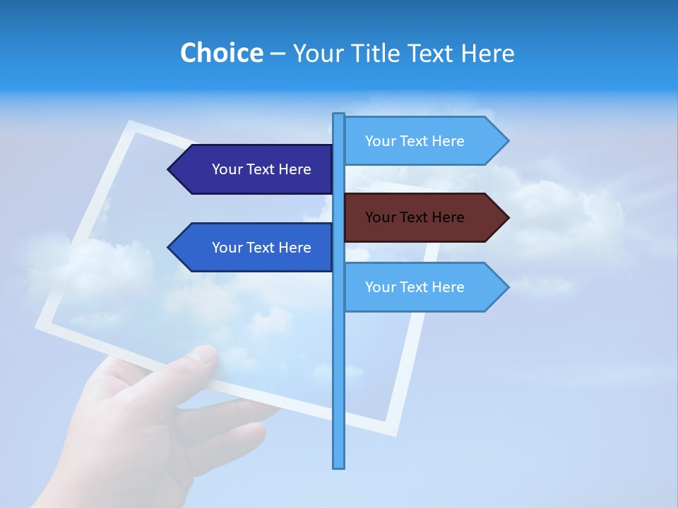 Holding Picture Fresh PowerPoint Template