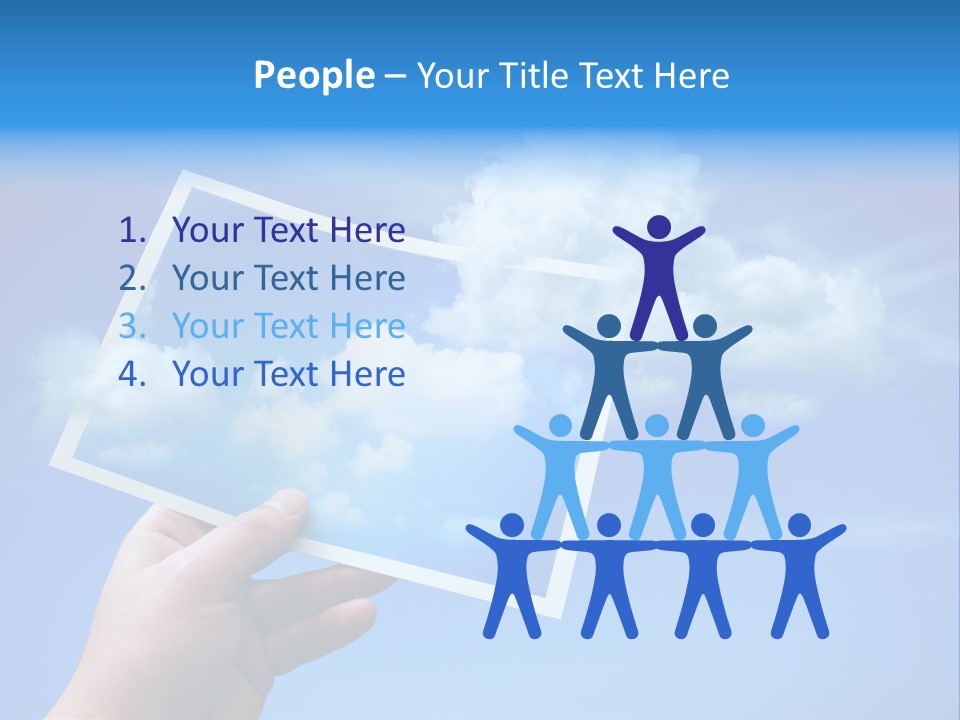 Holding Picture Fresh PowerPoint Template