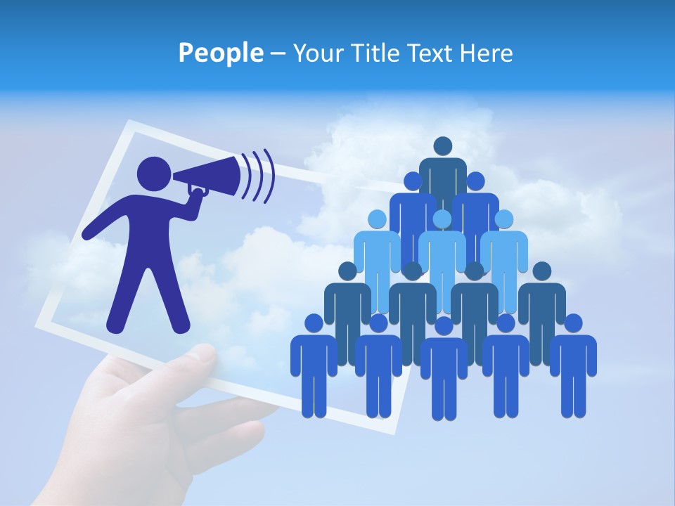 Holding Picture Fresh PowerPoint Template