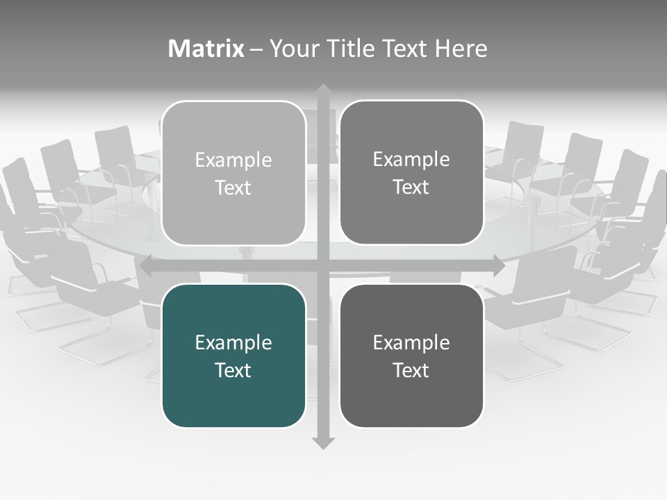 Large White Executive PowerPoint Template