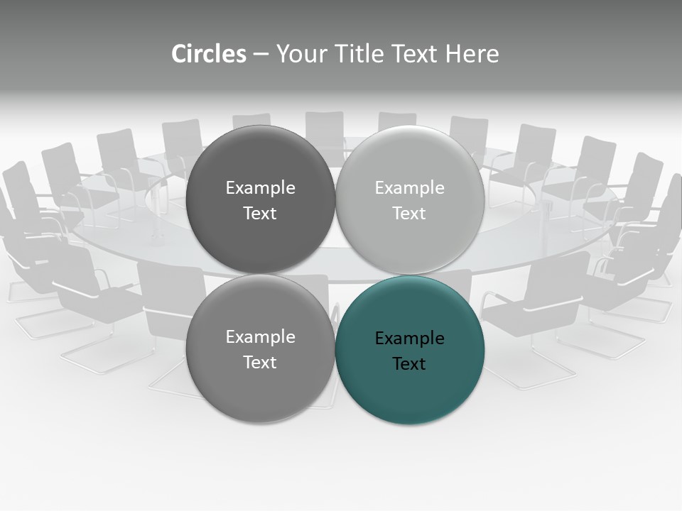 Large White Executive PowerPoint Template