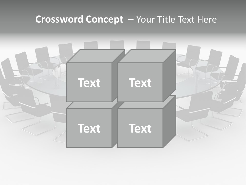 Large White Executive PowerPoint Template