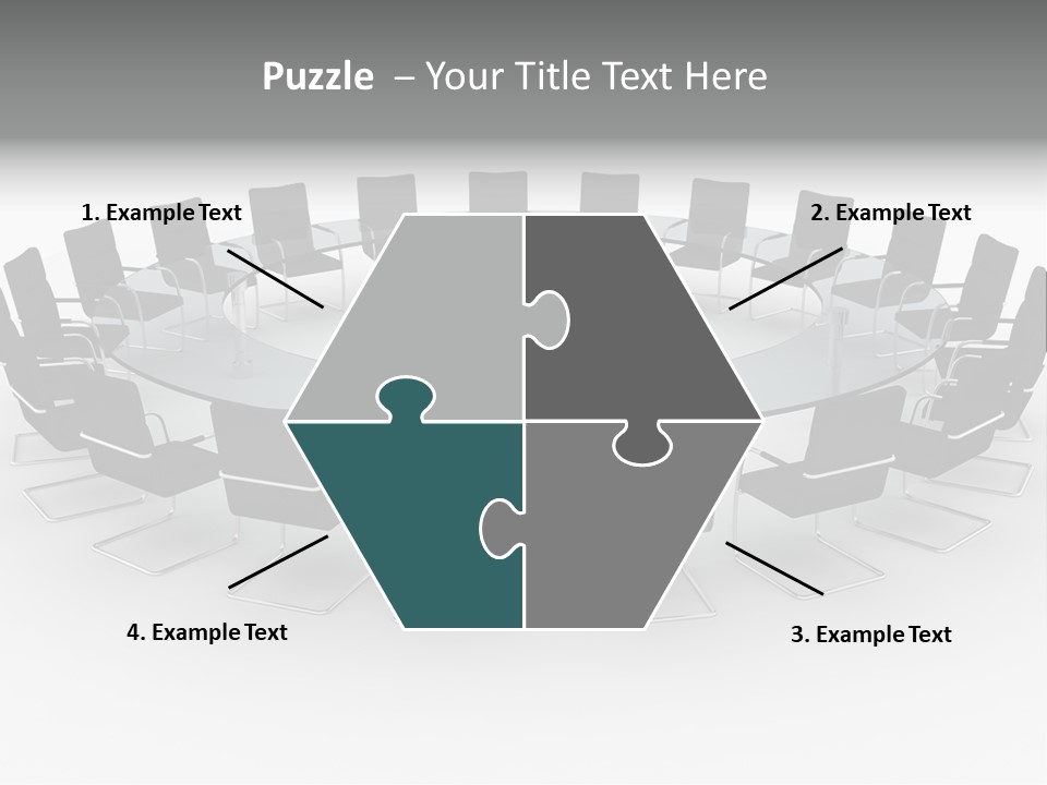 Large White Executive PowerPoint Template