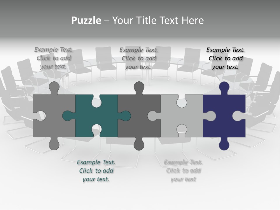 Large White Executive PowerPoint Template
