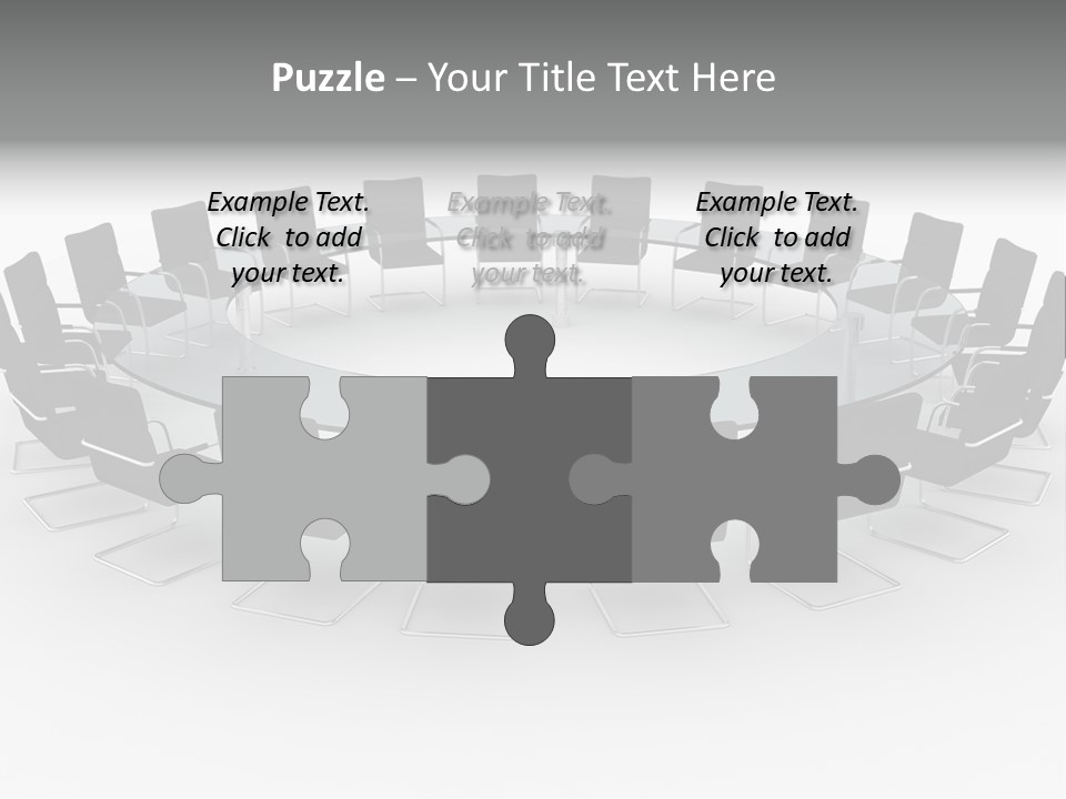 Large White Executive PowerPoint Template