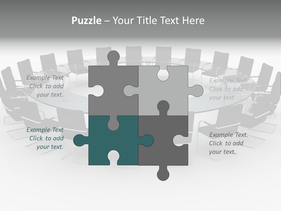 Large White Executive PowerPoint Template