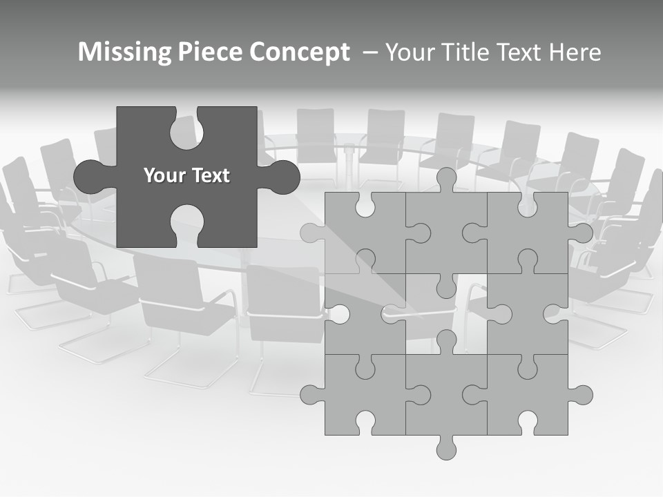 Large White Executive PowerPoint Template