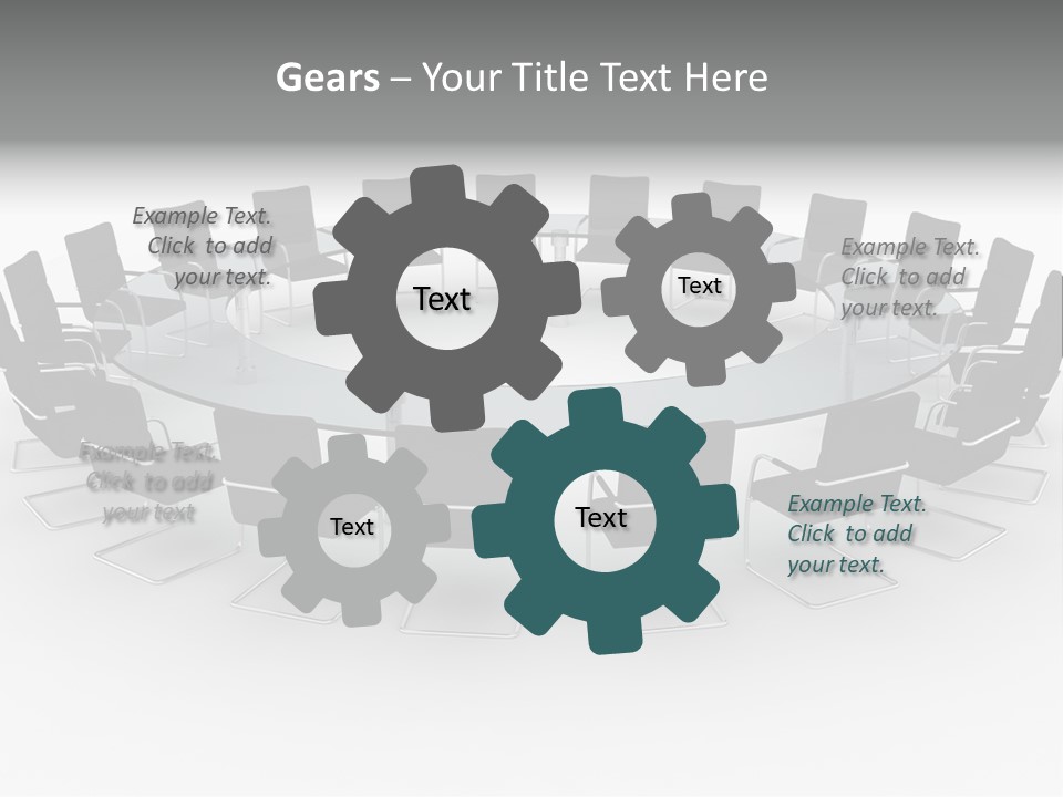 Large White Executive PowerPoint Template