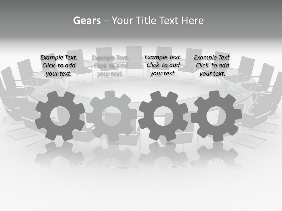 Large White Executive PowerPoint Template