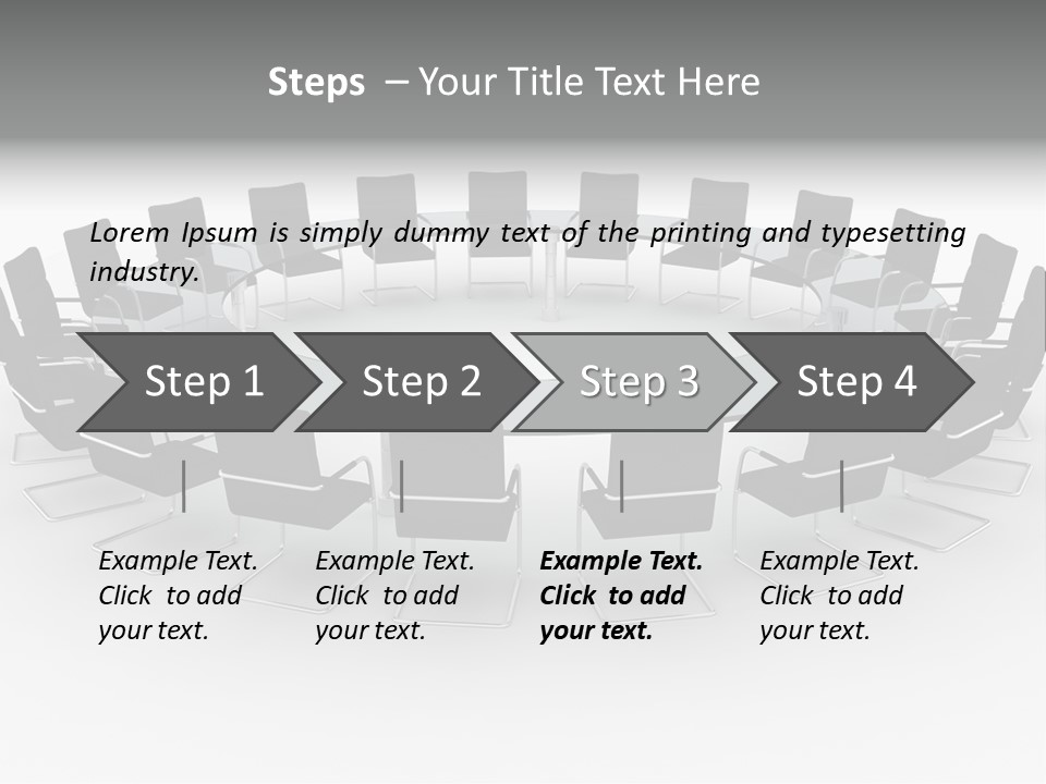 Large White Executive PowerPoint Template
