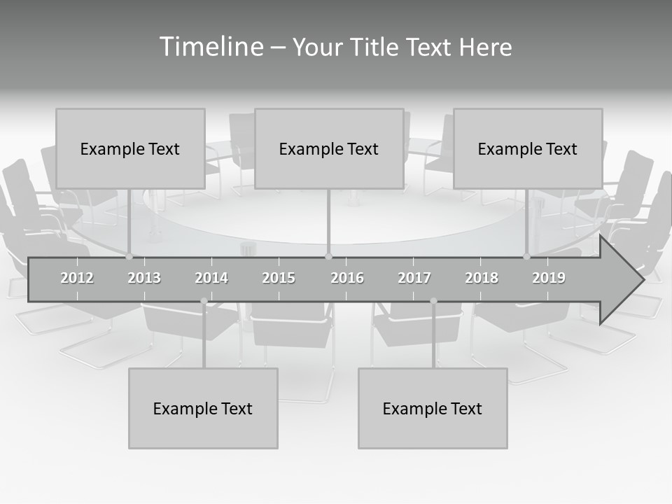 Large White Executive PowerPoint Template