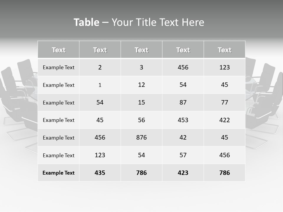 Large White Executive PowerPoint Template