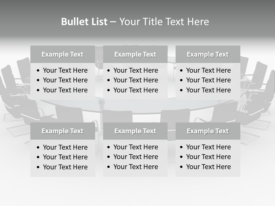 Large White Executive PowerPoint Template